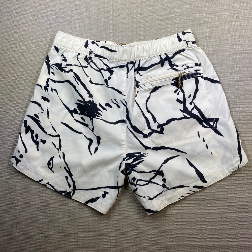The North Face Womens Class V Pathfinder Shorts White Black Abstract Size Small